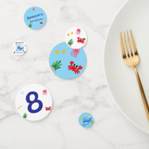 Geburtstags-Wal-Themen-Sommerparty für Kinder Konfetti