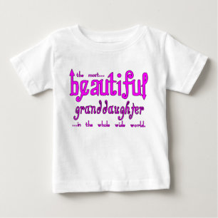 Geburtstags-WeihnachtsPartys-schöne Enkelin Baby T-shirt