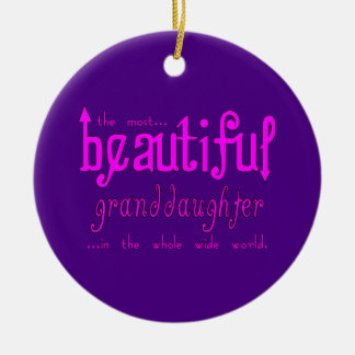 Geburtstags-WeihnachtsPartys-schöne Enkelin Keramikornament