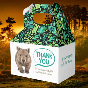 Geburtstags-Wombat-Überraschung Geschenkschachtel