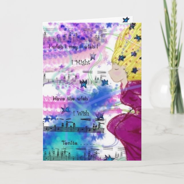 Geburtstags-Wunsch Karte (Vorderseite)