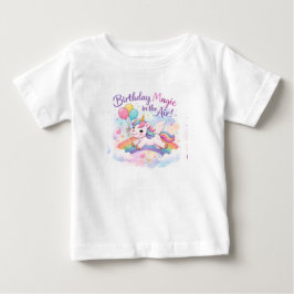 Geburtstags-Zauber-Einhorn-Toddler-Shirt Baby T-shirt