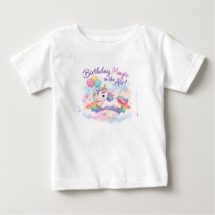 Geburtstags-Zauber-Einhorn-Toddler-Shirt Baby T-shirt