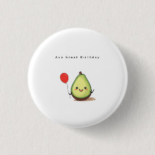 Geburtstagsabzeichen, Avocado-Abzeichen/ Button/An Button
