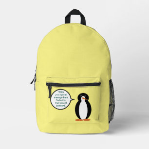 Geburtstagsanzug Sprechende Fr. Pinguin Personalis Bedruckter Rucksack