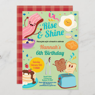 Geburtstagsaufenthalt Rise und Shine Einladung