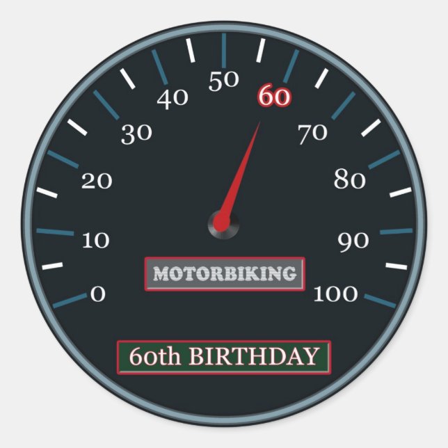 Geburtstagsaufkleber Runder Aufkleber (Vorderseite)