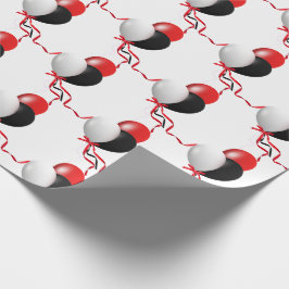 Geburtstagsballon auf weiß geschenkpapier
