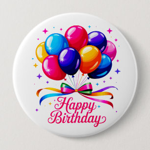 Geburtstagsballon Button