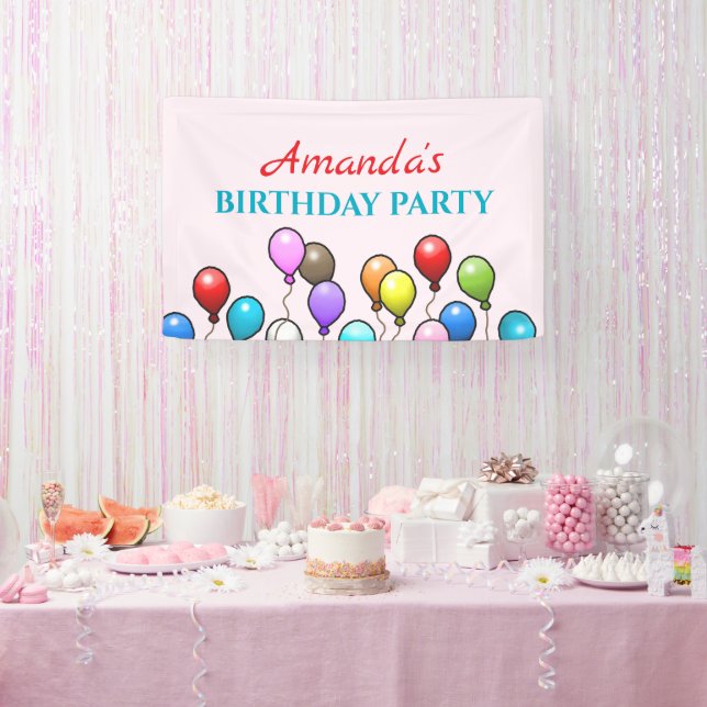 Geburtstagsballons Banner (Party)