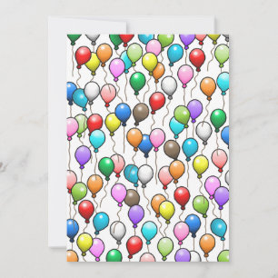 Geburtstagsballons Einladung