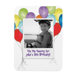 Geburtstagsballons Foto Magnet