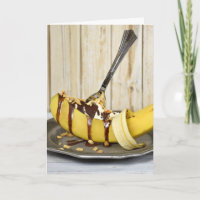 GeburtstagsBanana spliteiscremebecher