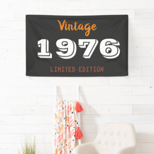 Geburtstagsbanner - Vintag 1976 Limited Banner