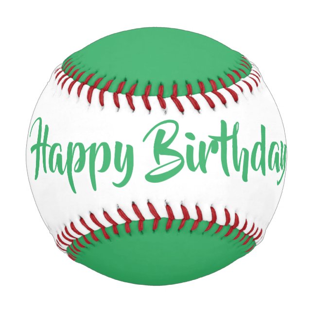 Geburtstagsbaseball von dalDesignNZ Baseball (Rückseite)