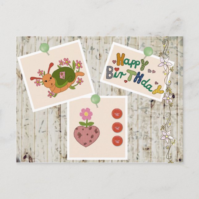 Geburtstagsbild Postkarte (Vorderseite)