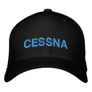 Geburtstagsblaue Cessna Typografie Pilot Luftfahrt Bestickte Baseballkappe