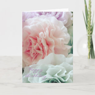 Geburtstagsblumen aus gefärbten Kaffeefilterpapier Karte