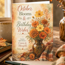 Geburtstagsblumen im Oktober: Kosmos und Ringelblu