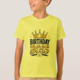 Geburtstagsboss-Grafik-T-Shirt für Teenager Lusti T-Shirt