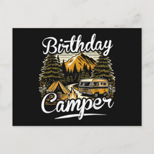 Geburtstagscamper Camping Postkarte