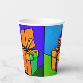 Geburtstagscups mit Geschenkdesign Pappbecher