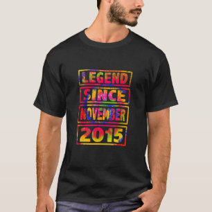 Geburtstagsdekoration Gefärbte Krawatte Legende se T-Shirt