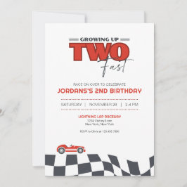 Geburtstagseinladung 'Aufwachsen in zwei schnellen Einladung