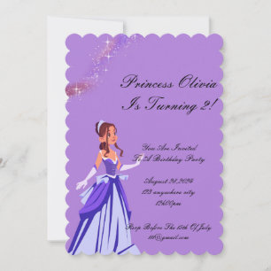 Geburtstagseinladung der Prinzessin für Mädchen Save The Date
