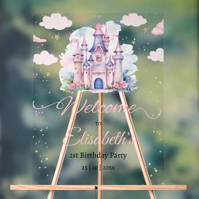 Geburtstagseinladung der Prinzessin, Little Prince Acrylschild (Neutral)