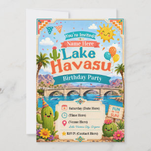 Geburtstagseinladung für Kinder Lake Havasu Einladung