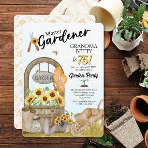 Geburtstagseinladung für Master Gardener Einladung