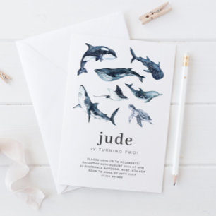 Geburtstagseinladung für Ozeantiere Einladung