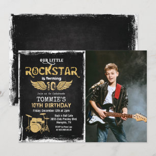 Geburtstagseinladung für Rockstars jeden Alters - Einladung