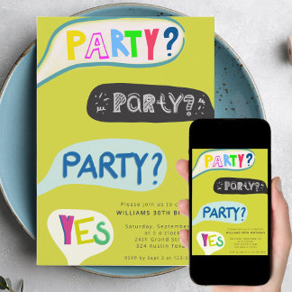 Geburtstagseinladung handschriftlich Party-Einladu Einladung