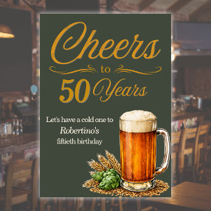 Geburtstagseinladung Herren Vintage Cheers To Year Einladung