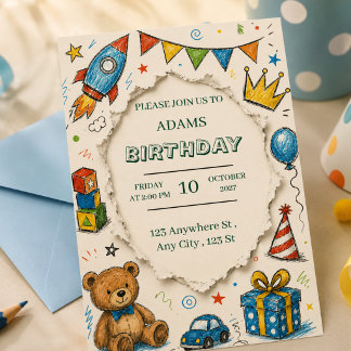 Geburtstagseinladung Kinderparty-Einladung Einladung