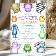 Geburtstagseinladung Kleiner Monster