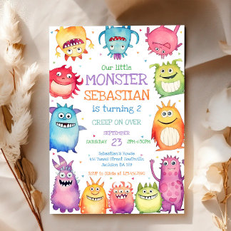 Geburtstagseinladung Kleiner Monster Einladung