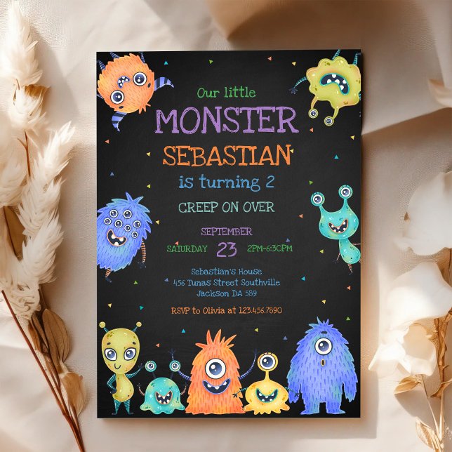 Geburtstagseinladung Kleiner Monster Einladung (Von Creator hochgeladen)