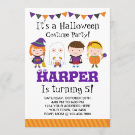Geburtstagseinladung, Kostüm-Party Einladung