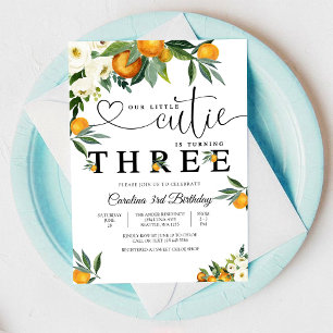 Geburtstagseinladung Little Cutie Citrus Einladung