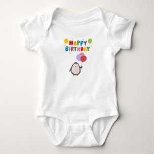 Geburtstagseinladung Rosa Elegantes Design Baby Strampler