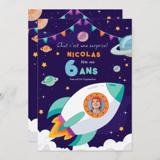 Geburtstagseinladung Thema Galaxie All Einladung