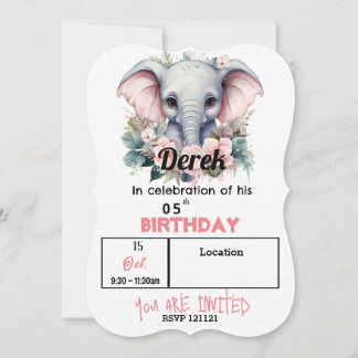 Geburtstagseinladung von Chubby-Kindern Einladung