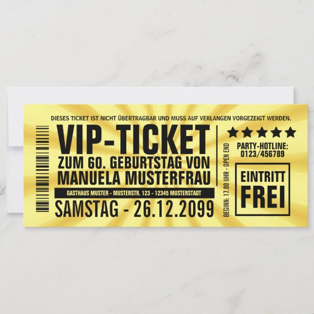 Geburtstagseinladungen Einladungen Geburtstag (Vorderseite)