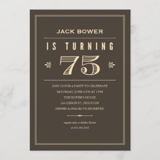 Geburtstagseinladungen für Männer Einladung