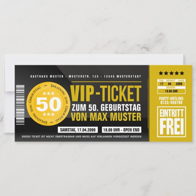 Geburtstagseinladungskarten Einladungen Geburtstag (Vorderseite)