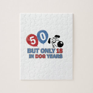 Geburtstagsentwurf mit 50 Jährigen Puzzle