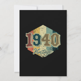 Geburtstagsfeier 1940 Vintag Retro Einladung